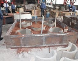 1. Making mold as per the drawings 381x254